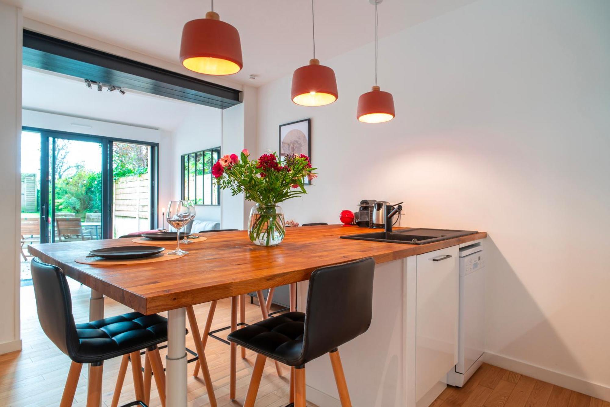 Escale Jardin - Joli Apt Proche Gare Avec Jardin Vannes Exterior foto