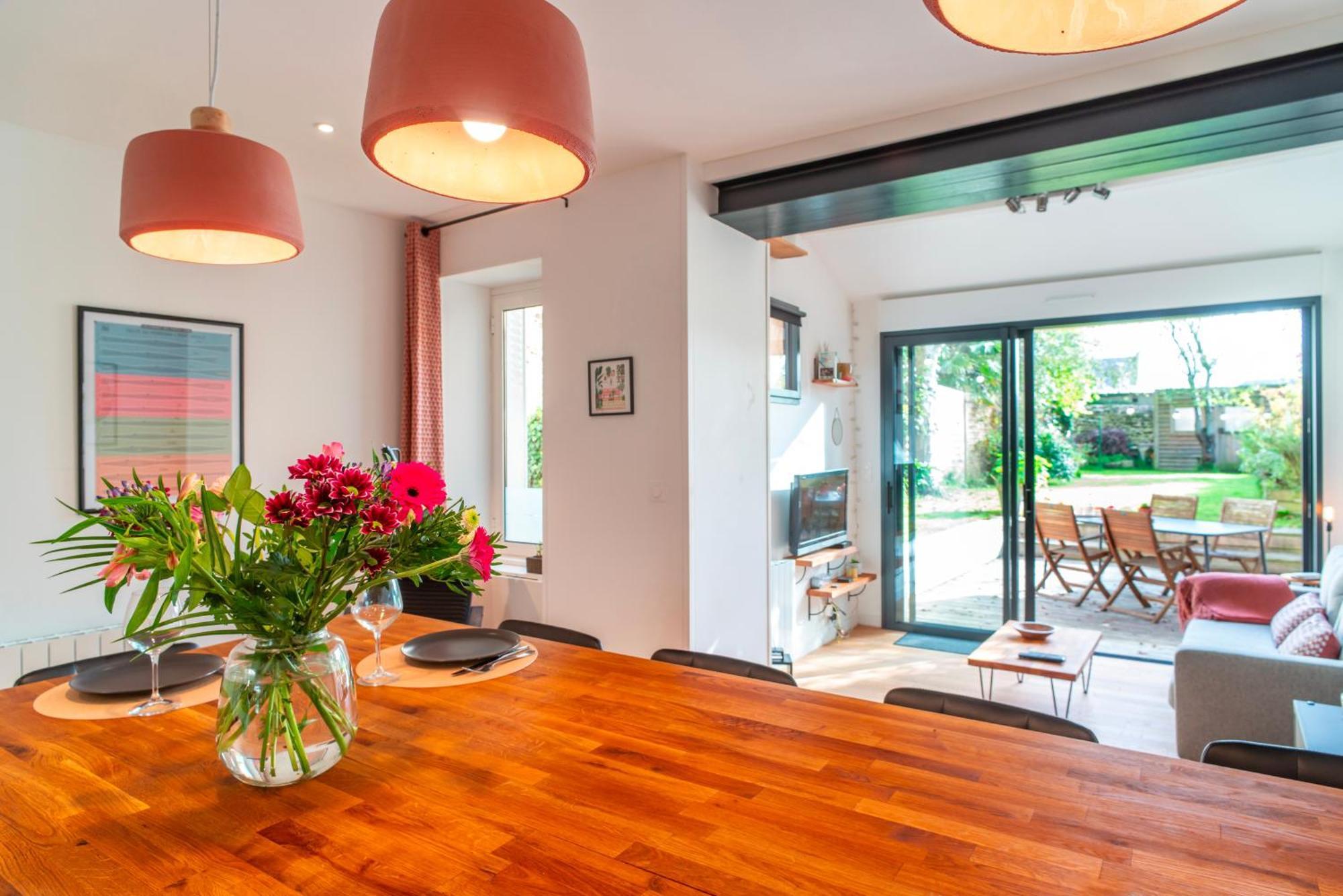 Escale Jardin - Joli Apt Proche Gare Avec Jardin Vannes Exterior foto